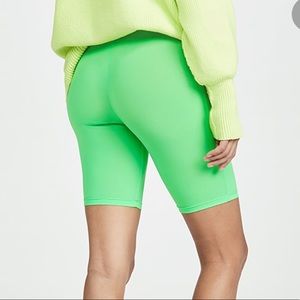 IN THE STYLE, neon green bike shorts